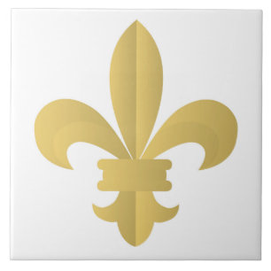 Fleur De Lis Ceramic Tile