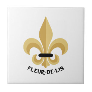 Fleur-De-Lis Ceramic Tile