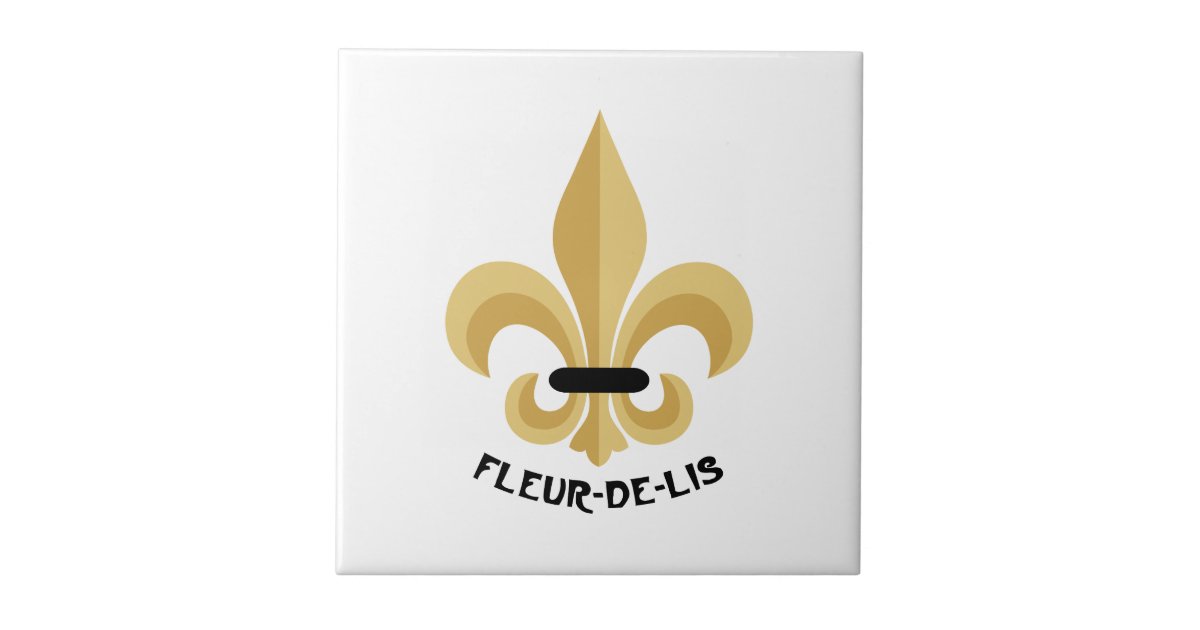 Fleur-De-Lis Ceramic Tile | Zazzle