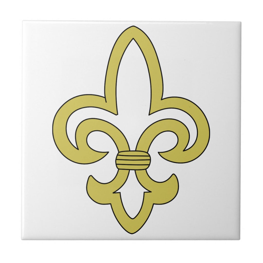 Fleur de Lis Ceramic Tile | Zazzle