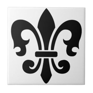 Fleur-De-Lis Ceramic Tile