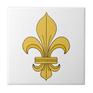 Fleur-de-lis Ceramic Tile