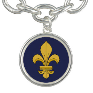 Fleur-de-lis Charm Bracelet