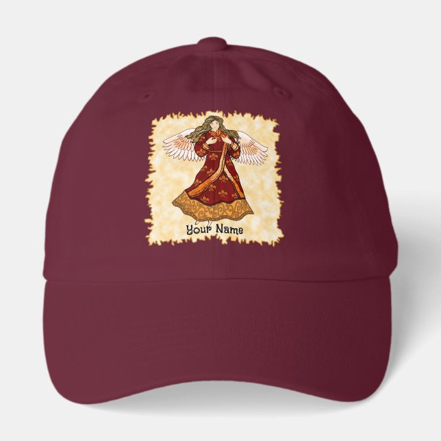 Fleur de lis Christian angel  Hat (Front)