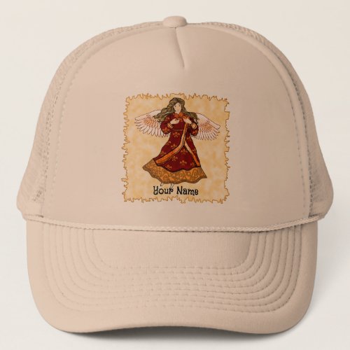 Fleur de lis Christian angel  Trucker Hat