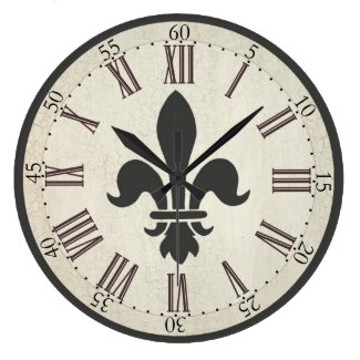 Fleur de Lis Clock