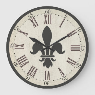 Fleur de Lis Clock