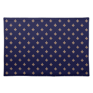Fleur de lis cloth placemat