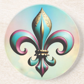 Fleur de lis Coaster, Catholic  Coaster