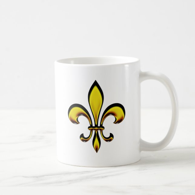 Fleur De Lis Coffee Mug (Right)