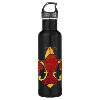 Fleur De Lis Crawfish, Crayfish Stainless Steel Water Bottle