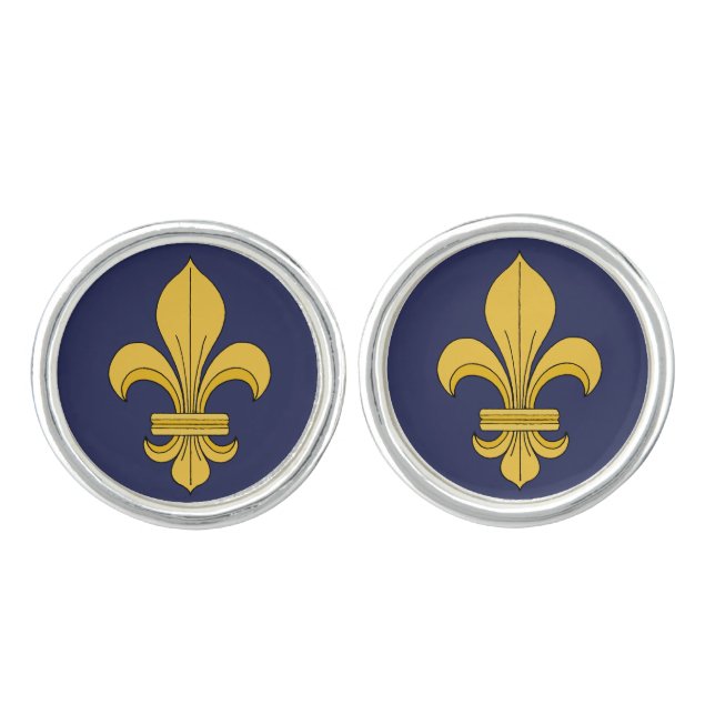 Fleur-de-lis Cufflinks (Front)