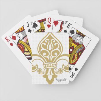 Fleur De Lis: Custom Playing Cards by Seobox at Zazzle