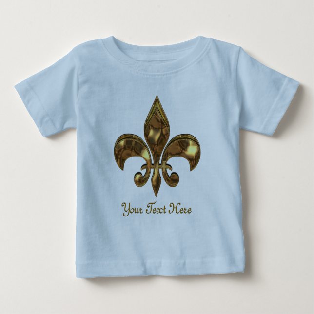 Fleur-de-lis Customizable for Baby Baby T-Shirt (Front)