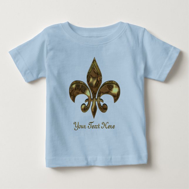 Fleur-de-lis Customizable for Baby T-Shirt (Front)