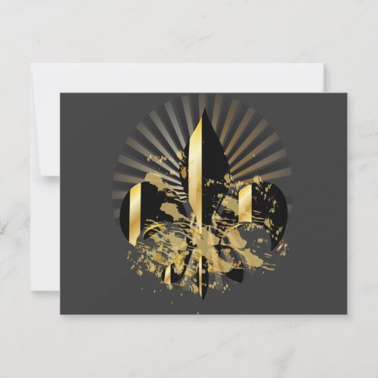 Fleur de Lis, customizable text (Front)