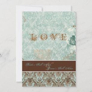 Fleur de Lis Damask – Modern Weddings Invitations