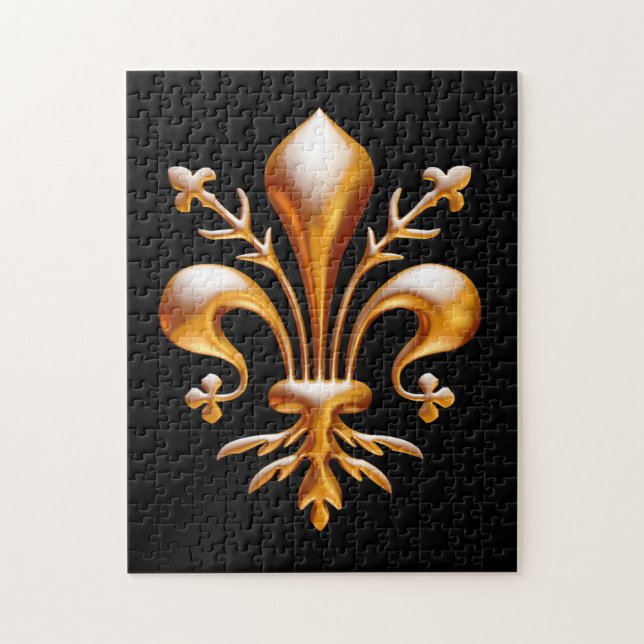 Fleur de Lis (de Lys) Jigsaw Puzzle (Vertical)