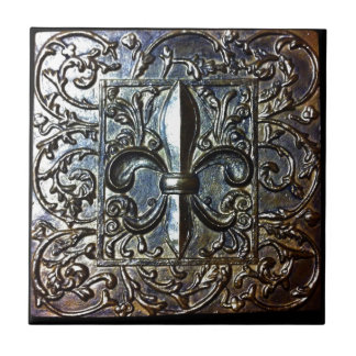 FLEUR DE LIS DESIGN CERAMIC TILE