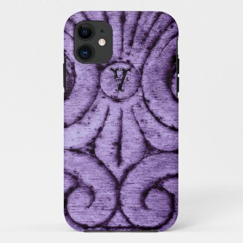 Fleur De Lis Design (purple) Iphone 11 Case by CountryCorner at Zazzle
