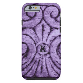 Fleur De Lis Design (purple) Tough Iphone 6 Case by CountryCorner at Zazzle