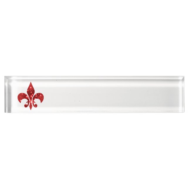 Fleur de Lis Desk Name Plate (Front)