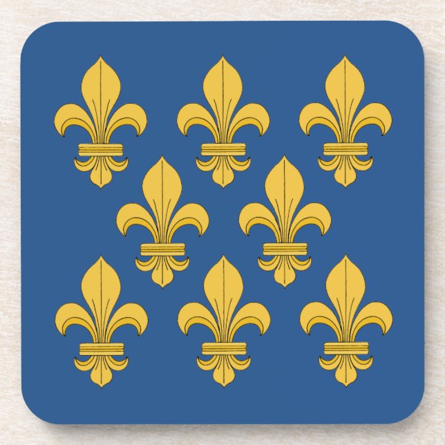 Fleur-de-lis Drink Coaster (Front)
