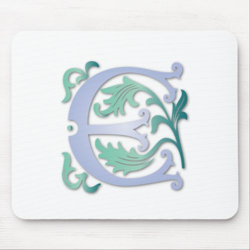 Fleur_de_lis E Monogram Mouse Pad