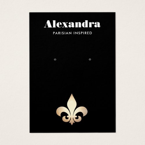 Fleur De Lis Earring Display Card