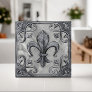 Fleur-De-Lis Elegant Vintage Marble Ceramic Tile