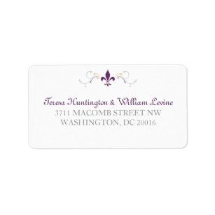 Fleur De Lis Return Address Labels | Zazzle