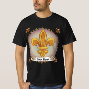 Fleur De Lis Family Crest Surname T-Shirt