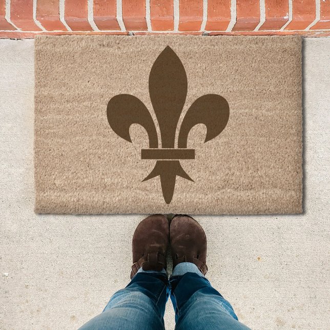 Fleur de Lis  Fiber Doormat (Fleur de Lis Doormat)