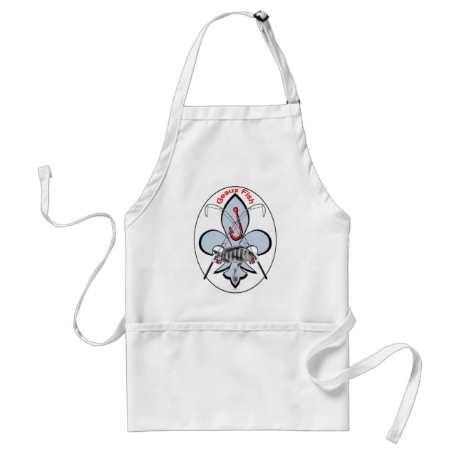 Fleur de lis fishing apron (Front)