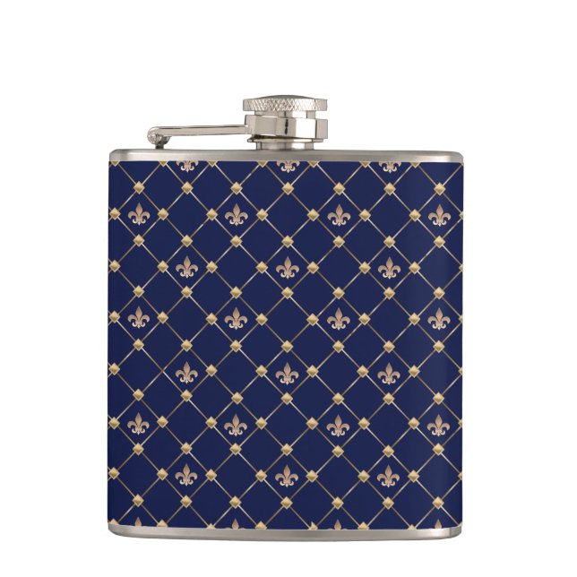 Fleur de Lis Flask (Front)