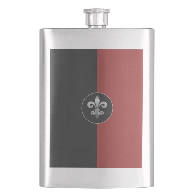 Fleur De Lis Flask (Front)