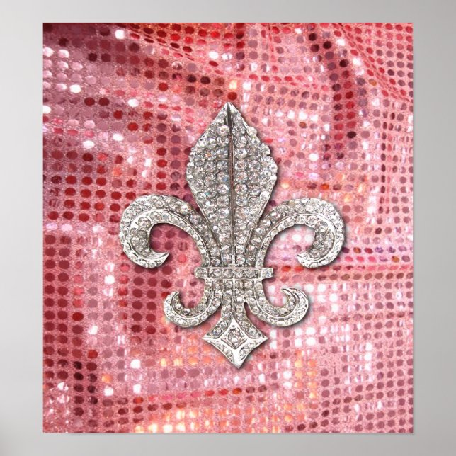 Fleur De Lis Flor  New Orleans Jewel Poster (Front)