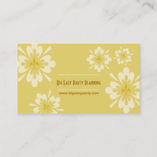 Fleur de Lis Flower Business Card Templates