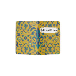 FLEUR DE LIS FRENCH FLOWER PASSPORT HOLDER