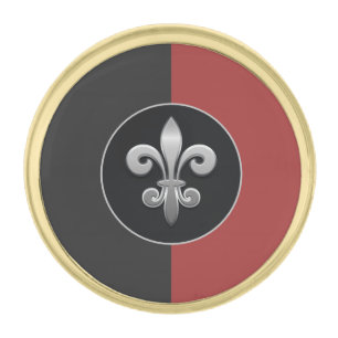 Fleur De Lis Gold Finish Lapel Pin