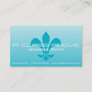 Fleur de Lis Gradient Faded Light Choose Any Color Business Card