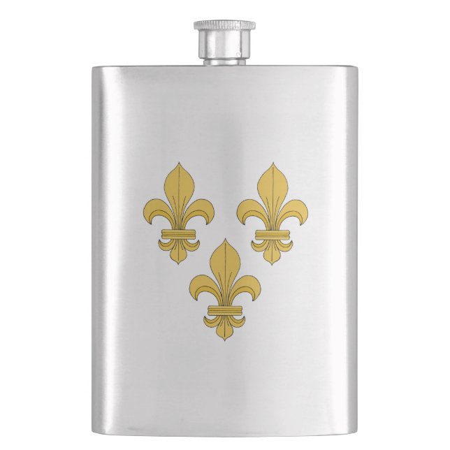 Fleur-de-lis Hip Flask (Front)