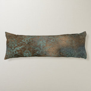 Fleur De Lis in a Rusty Background Body Pillow