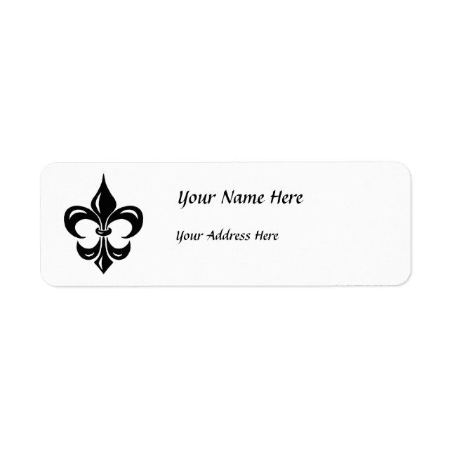 Fleur de Lis in Black Label (Front)
