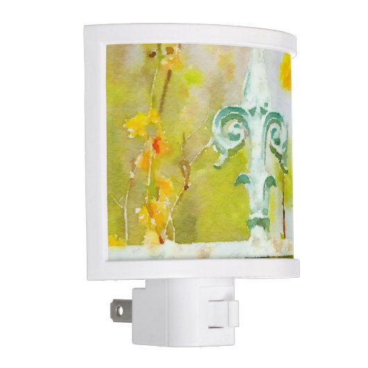 Fleur de Lis in Giverny Night Light (Right)