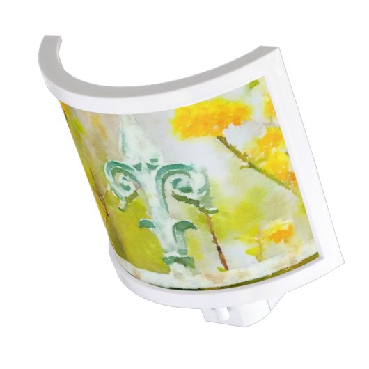 Fleur de Lis in Giverny Night Light (Angled)