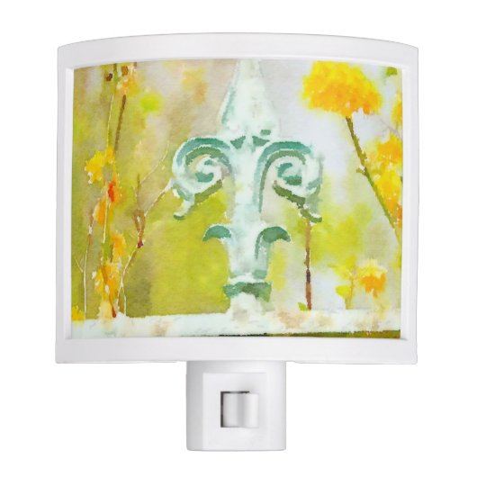 Fleur de Lis in Giverny Night Light (Front)