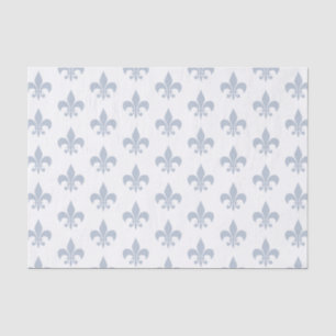 Fleur De Lis in Slate Blue Tissue Paper