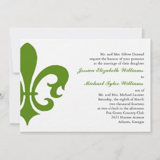 Fleur de Lis Invitation