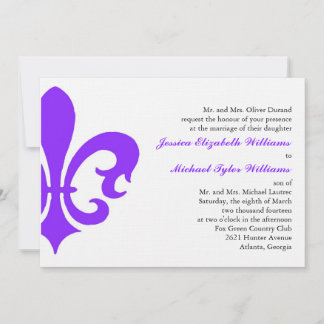 Fleur de Lis Invitation